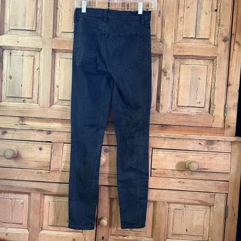 J. Brand‎ Women's Size 26 Alana Black Ladder Lace Jeans Stitched Skinny Leg